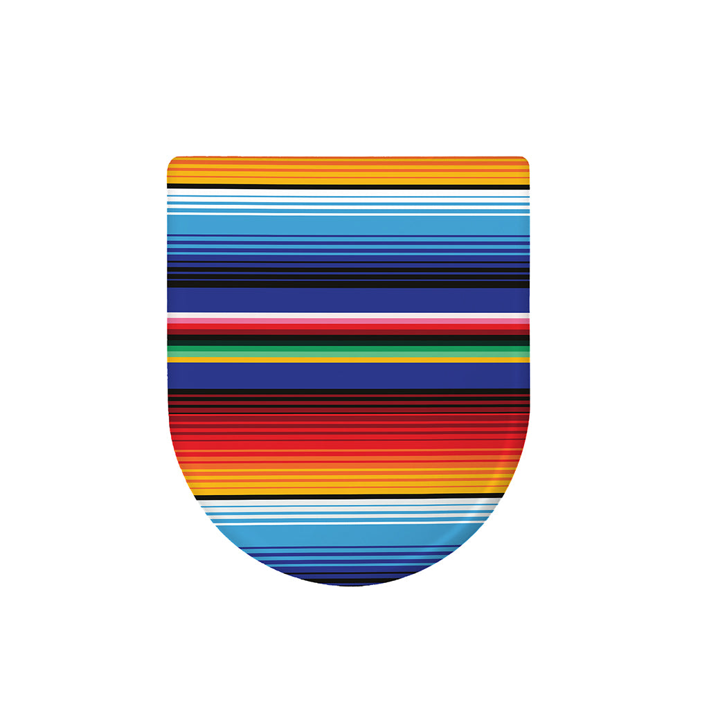 Tribal Mexican Serape Pattern Print Toilet Lid Cover