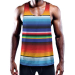 Tribal Mexican Serape Pattern Print Training Tank Top