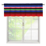Tribal Mexican Serape Pattern Print Window Valance