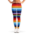 Tribal Mexican Serape Pattern Print Women's Leggings
