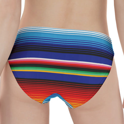 Tribal Mexican Serape Pattern Print Women's Panties