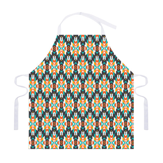 Tribal Native American Pattern Print Adjustable Apron