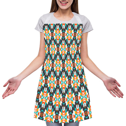 Tribal Native American Pattern Print Adjustable Apron