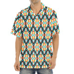 Tribal Native American Pattern Print Aloha Shirt