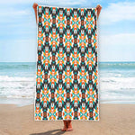 Tribal Native American Pattern Print Beach Towel