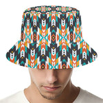 Tribal Native American Pattern Print Bucket Hat