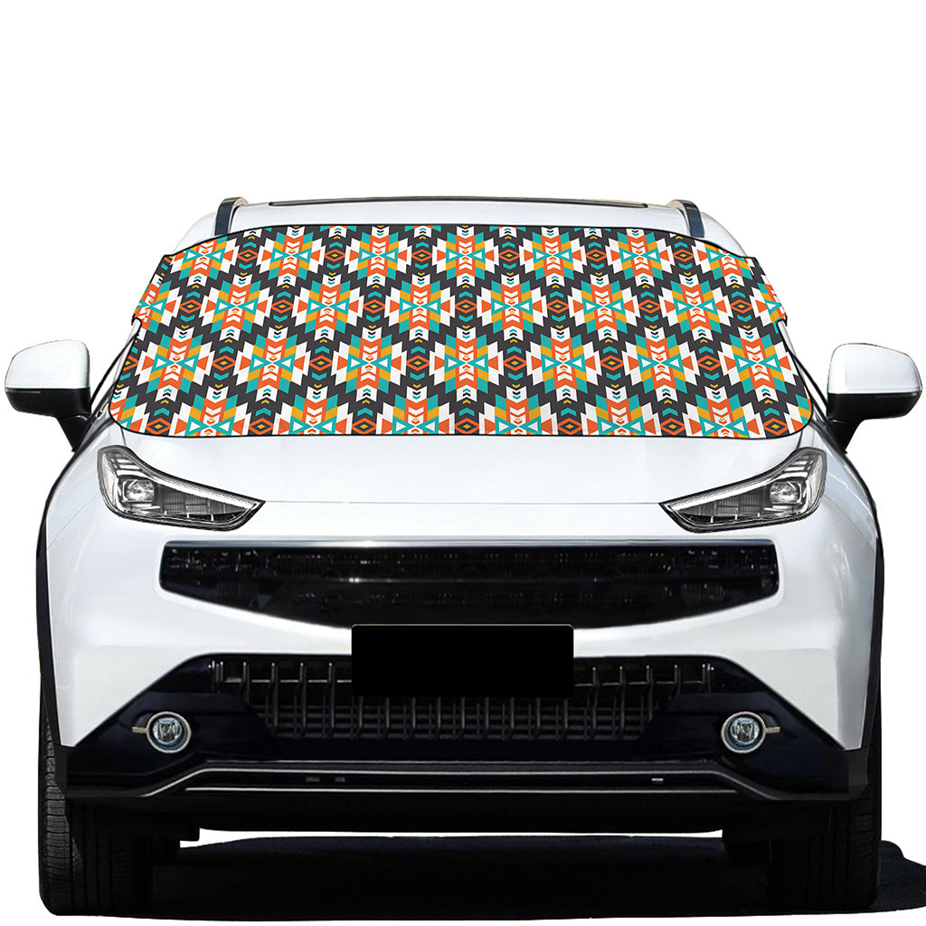 Tribal Native American Pattern Print Car Windshield Snow Cover