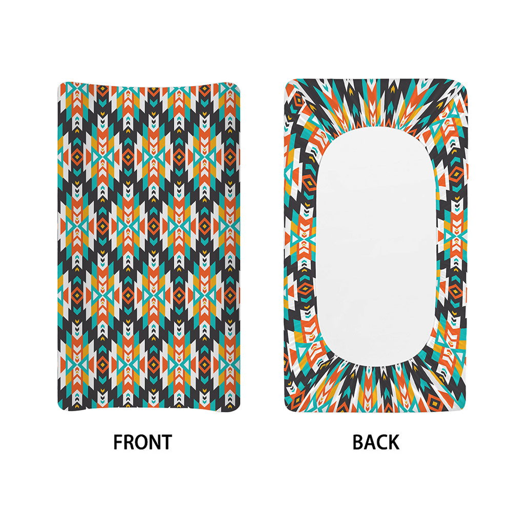Tribal Native American Pattern Print Changing Pad Cover
