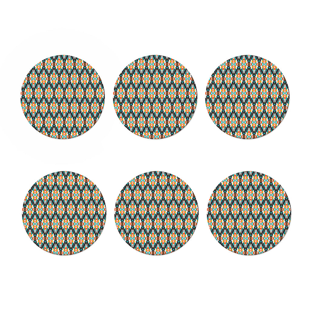 Tribal Native American Pattern Print Coaster Set
