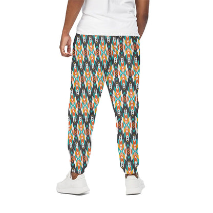 Tribal Native American Pattern Print Cotton Pants
