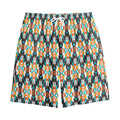 Tribal Native American Pattern Print Cotton Shorts