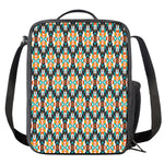 Tribal Native American Pattern Print Crossbody Lunch Bag