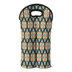 Tribal Native American Pattern Print Double Neoprene Wine Tote