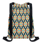 Tribal Native American Pattern Print Drawstring Backpack