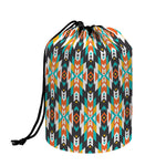 Tribal Native American Pattern Print Drawstring Makeup Bag