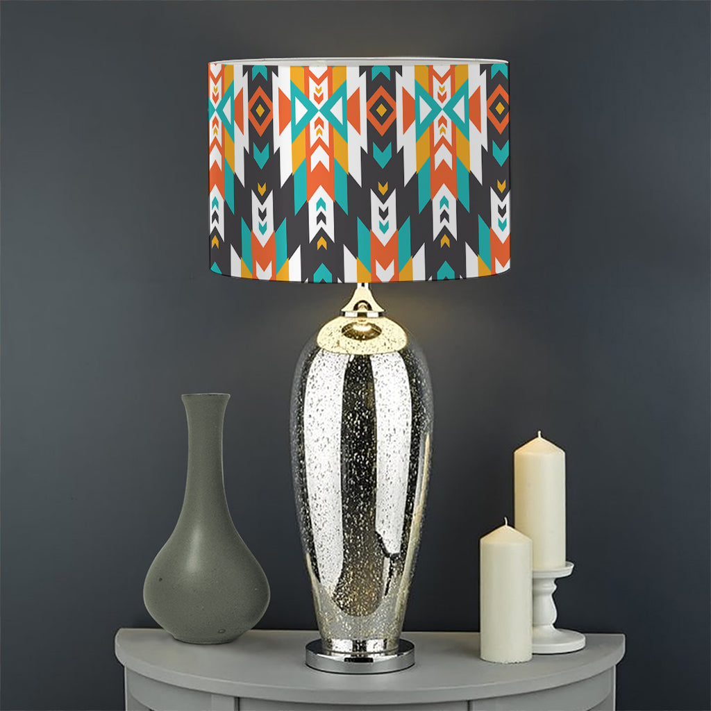 Tribal Native American Pattern Print Drum Lamp Shade