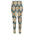 Tribal Native American Pattern Print High-Waisted Pocket Leggings