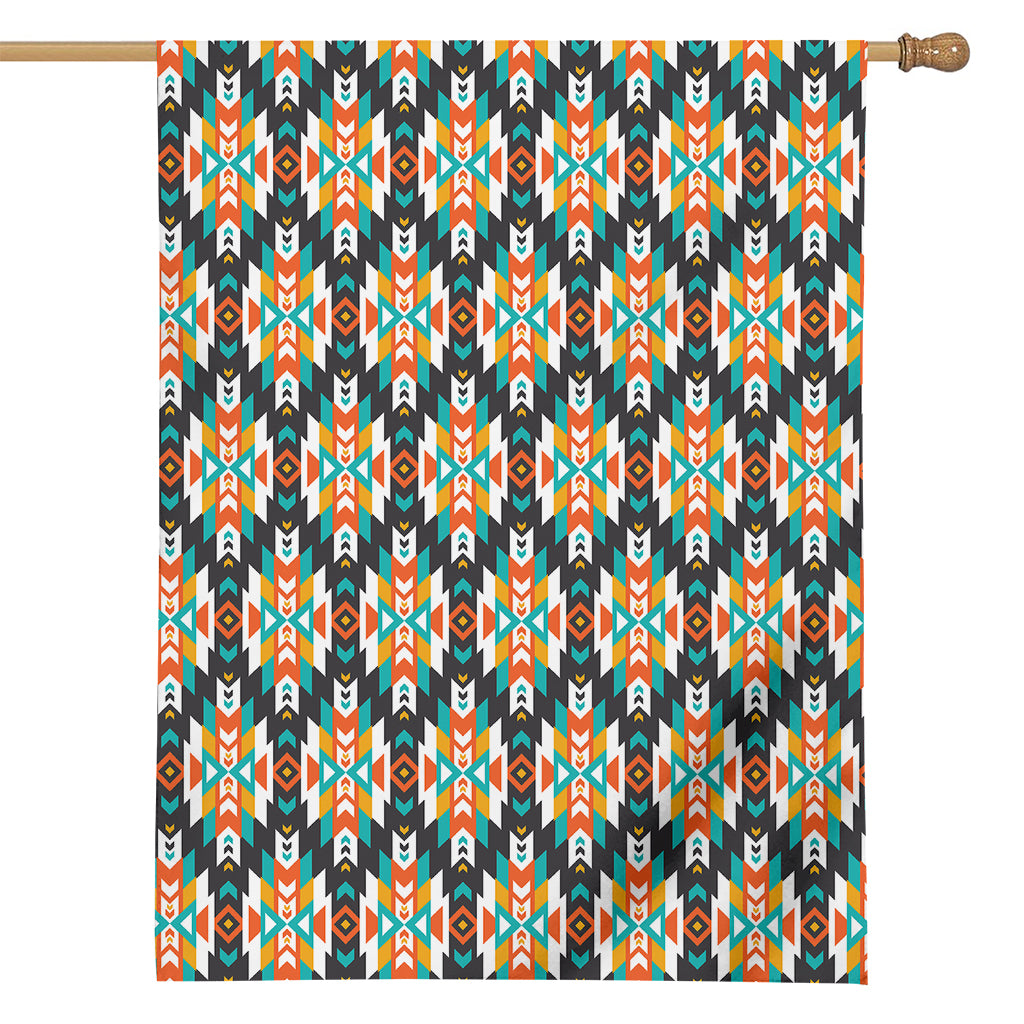 Tribal Native American Pattern Print House Flag
