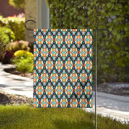 Tribal Native American Pattern Print House Flag
