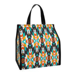 Tribal Native American Pattern Print Insulated Lunch Tote