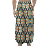 Tribal Native American Pattern Print Lantern Pants