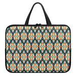 Tribal Native American Pattern Print Laptop Sleeve With Handle