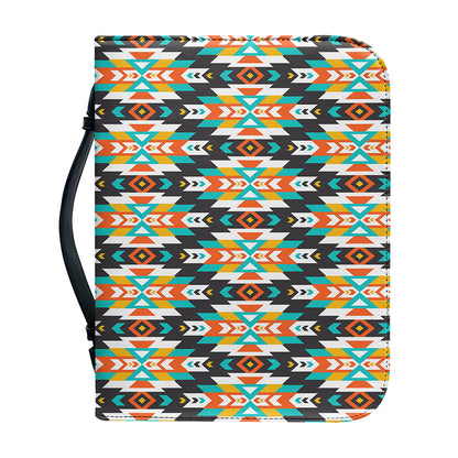 Tribal Native American Pattern Print Leather Bible Cover