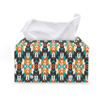 Tribal Native American Pattern Print Leather Tissue Box Cover