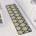 Tribal Native American Pattern Print Long Kitchen Mat