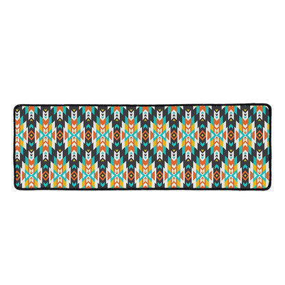 Tribal Native American Pattern Print Long Kitchen Mat