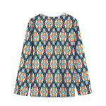 Tribal Native American Pattern Print Long Sleeve Short Coat