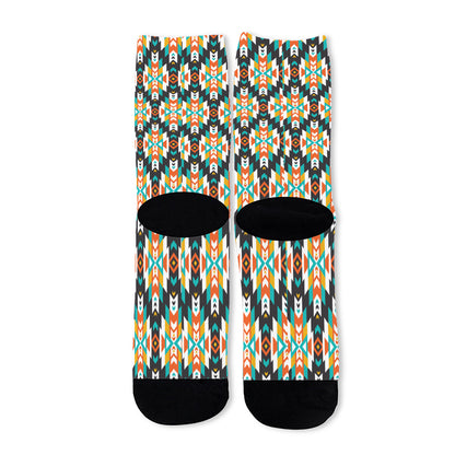Tribal Native American Pattern Print Long Socks