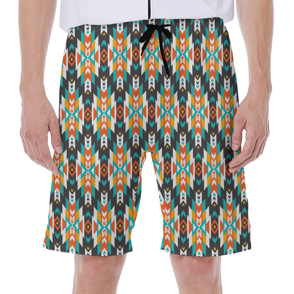 Tribal Native American Pattern Print Men's Beach Shorts