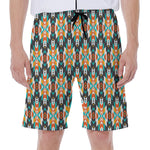 Tribal Native American Pattern Print Men's Beach Shorts