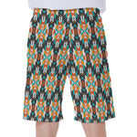Tribal Native American Pattern Print Men's Beach Shorts