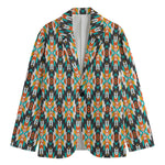 Tribal Native American Pattern Print Men's Blazer