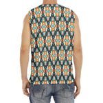 Tribal Native American Pattern Print Men's Fitness Tank Top