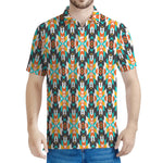 Tribal Native American Pattern Print Men's Polo Shirt