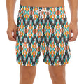Tribal Native American Pattern Print Men's Split Running Shorts