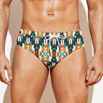 Tribal Native American Pattern Print Men's Swim Briefs