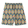 Tribal Native American Pattern Print Men's Swim Trunks