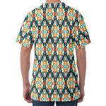 Tribal Native American Pattern Print Men's Velvet T-Shirt