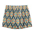 Tribal Native American Pattern Print Mesh Shorts