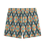 Tribal Native American Pattern Print Mesh Shorts