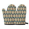 Tribal Native American Pattern Print Oven Mitts