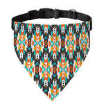 Tribal Native American Pattern Print Over The Collar Dog Bandana
