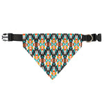 Tribal Native American Pattern Print Over The Collar Dog Bandana