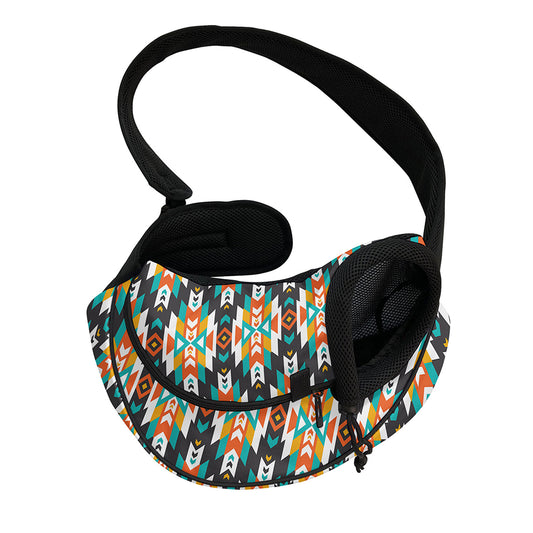 Tribal Native American Pattern Print Pet Sling Carrier