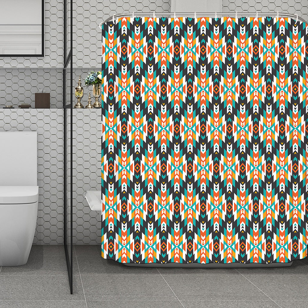 Tribal Native American Pattern Print Polyester Shower Curtain