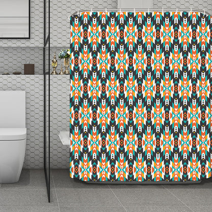 Tribal Native American Pattern Print Polyester Shower Curtain